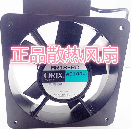 ORIX MR18-BC 100V 0.45/0.55A 2wires Cooling Fan ORIX MR18-BC 100V 0.45/0.55A 2wires Cooling Fan